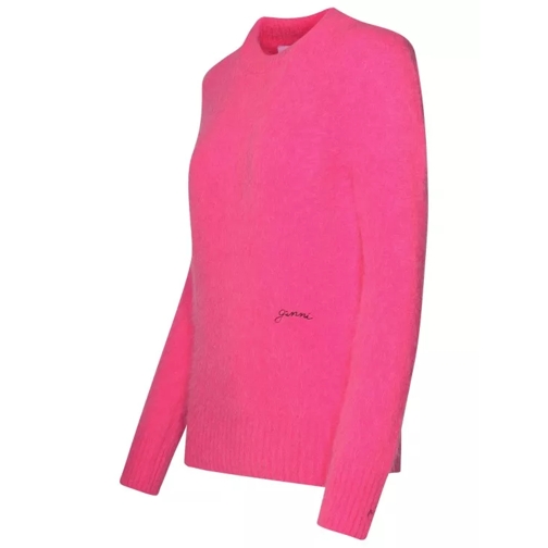 GANNI Fuchsia Alpaca Blend Sweater Pink 