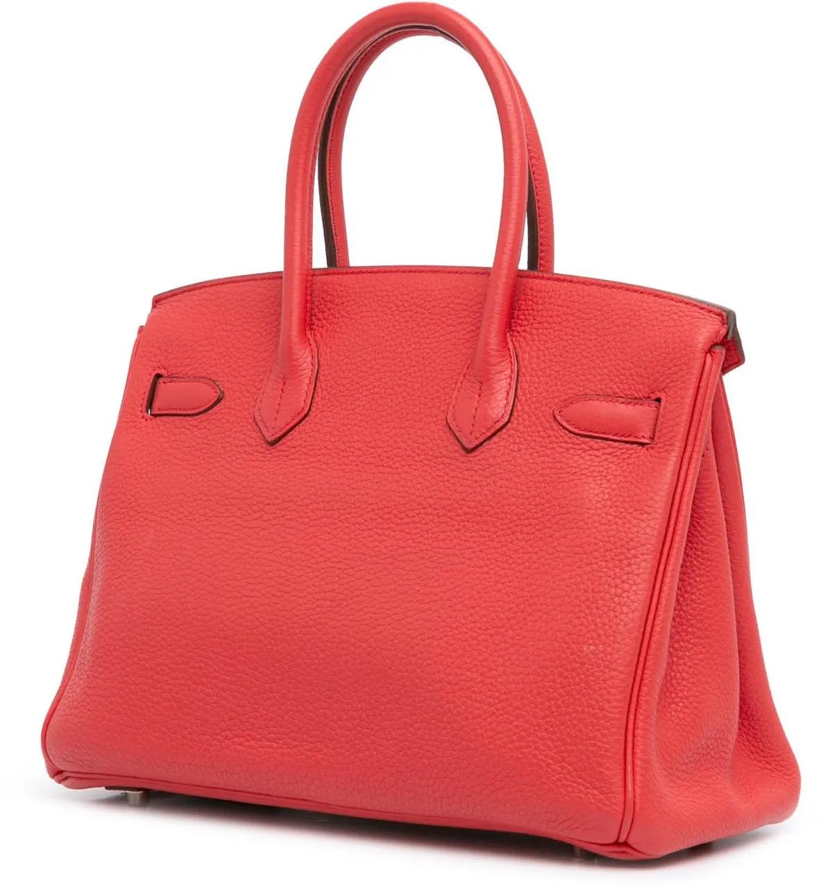 Hermès Crossbody bags 2010 Togo Birkin Retourne 30 in rood