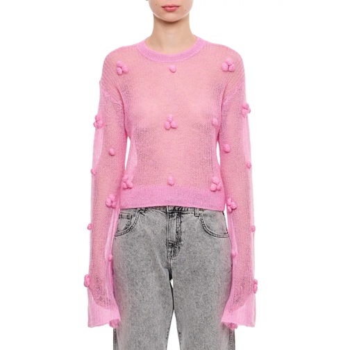 Rotate Pullover Light Knit Sweater Pink