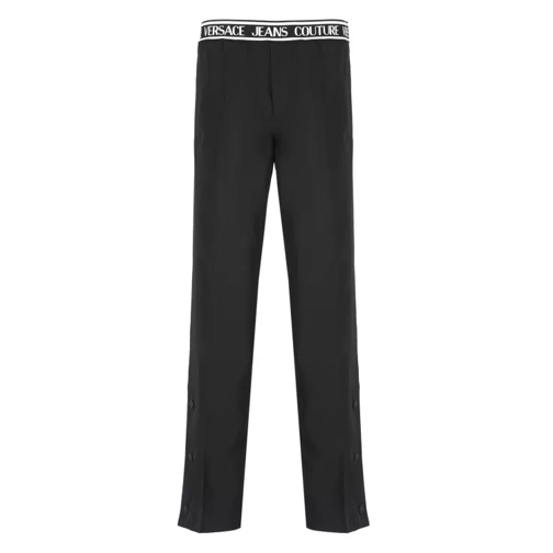 Versace Jeans Couture Trousers With Logo Black 