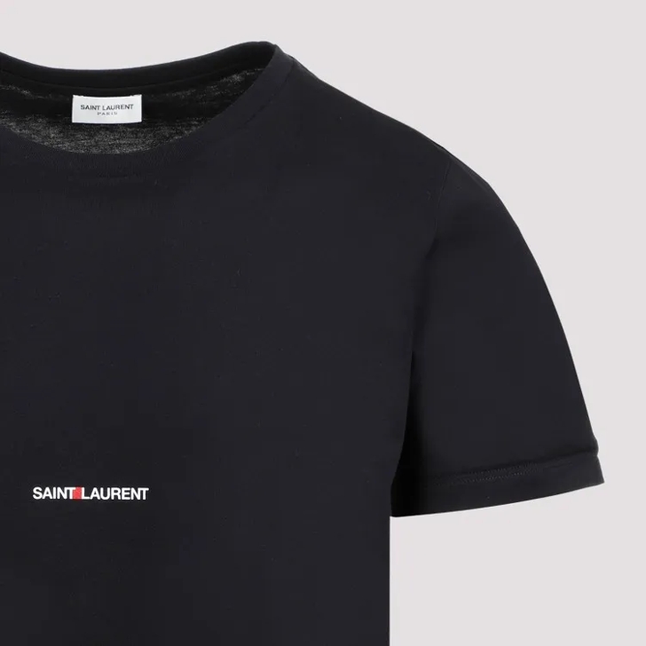 Saint Laurent Crew Neck T Shirt Black T Shirts