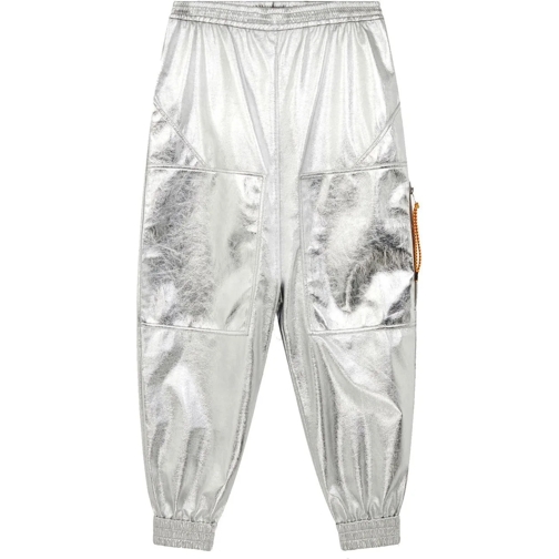 Stella McCartney  Stella Mccartney Silver Coated Trousers silber