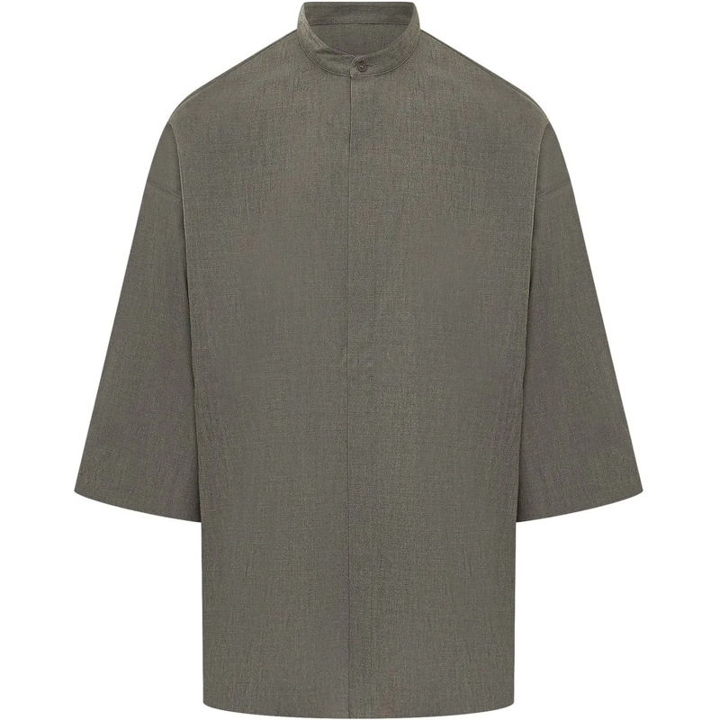 FEAR OF GOD Haut décontracté Camicia Maniche Corte Linea Ampia grün