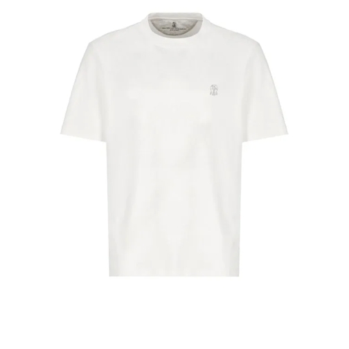 Brunello Cucinelli White Cotton Tshirt White 