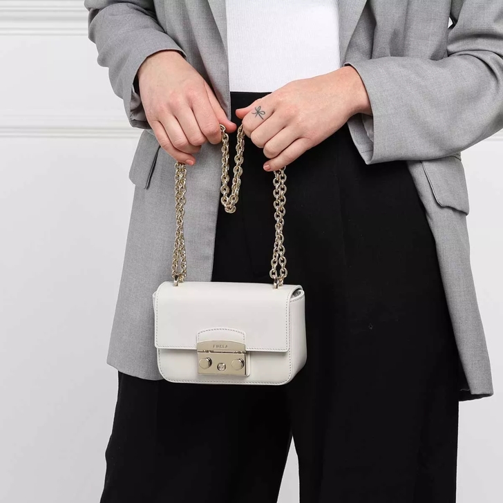 Furla Metropolis Mini Crossbody Marshmallow Crossbody Bag