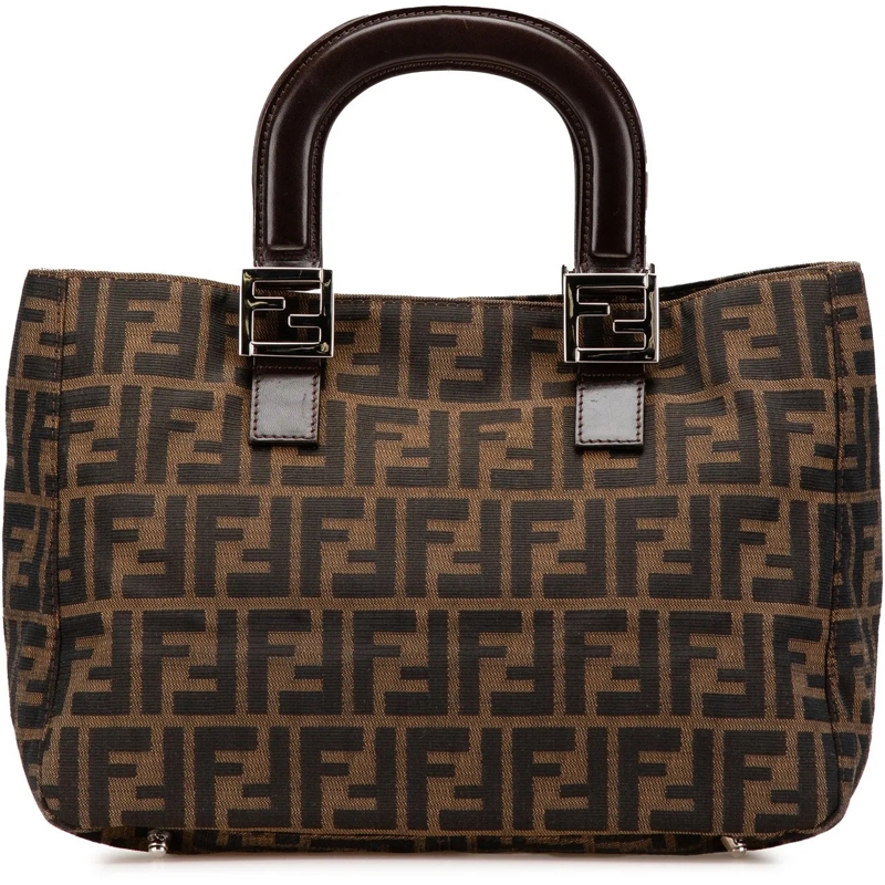 Fendi Fourre-tout Small Zucca Canvas Twins Tote braun