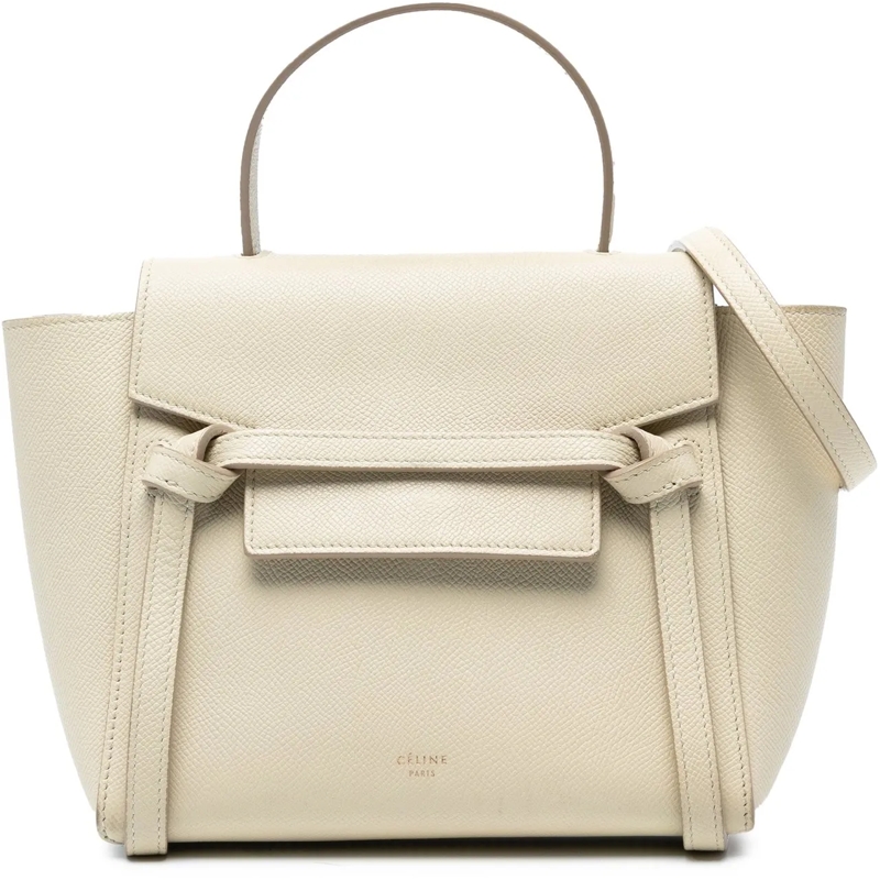 Celine Schultertasche Nano Grained Calfskin Belt Bag braun