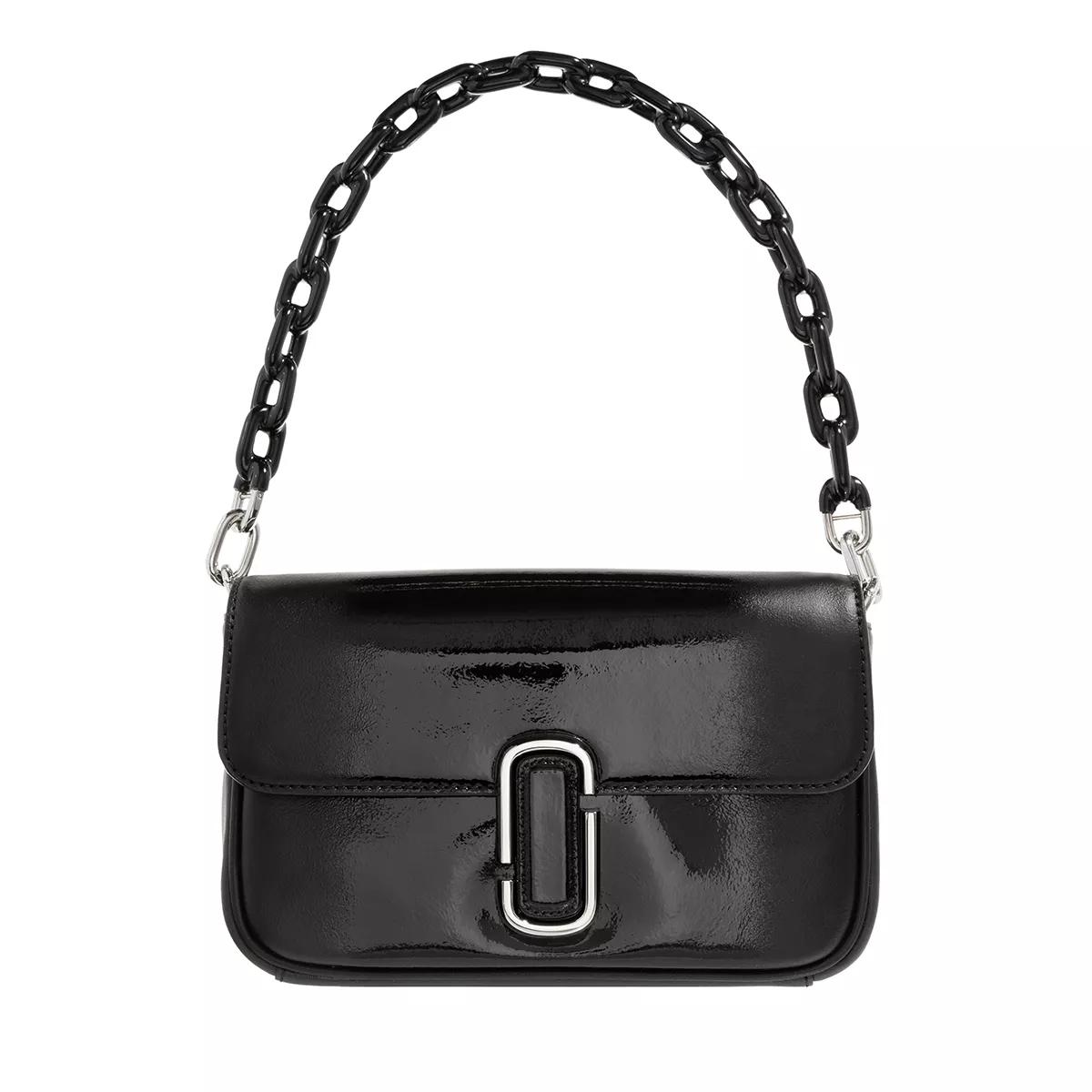 Marc Jacobs The Patent Leather Snapshot Bag in Black