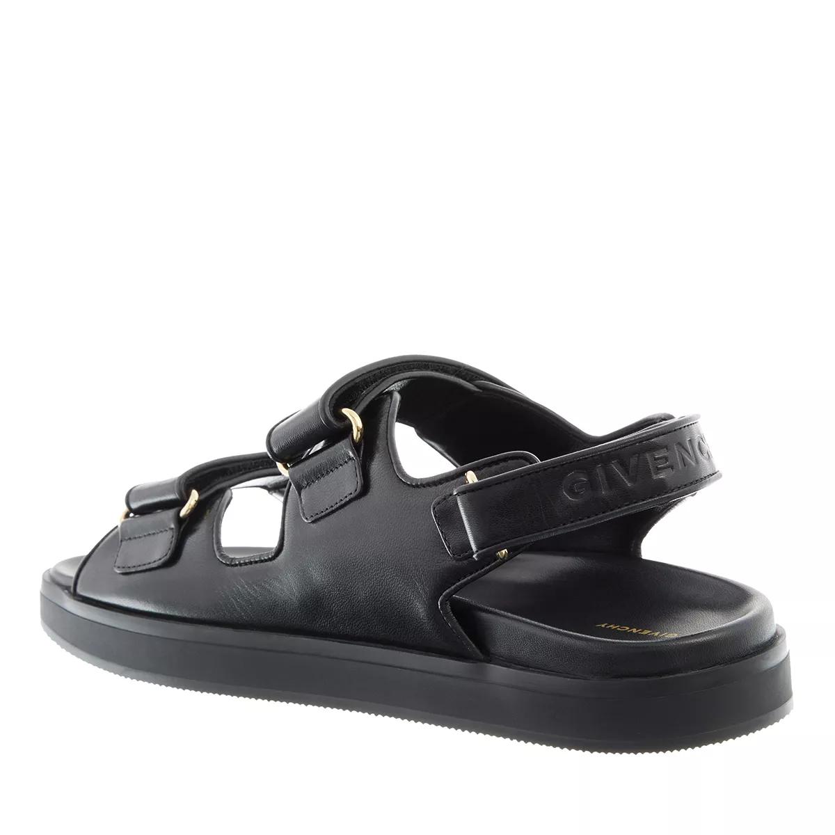 4G Strap Flat Sandals Black Sandal