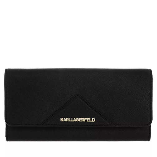 Karl Lagerfeld Klassik Continental Wallet Black Kontinentalgeldbörse