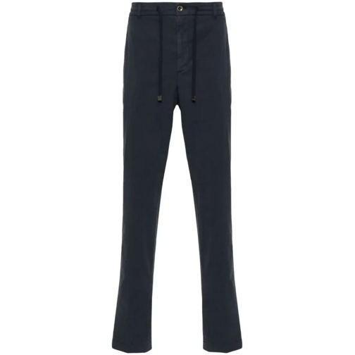 Peserico  Blue Straight-Leg Trousers Blue