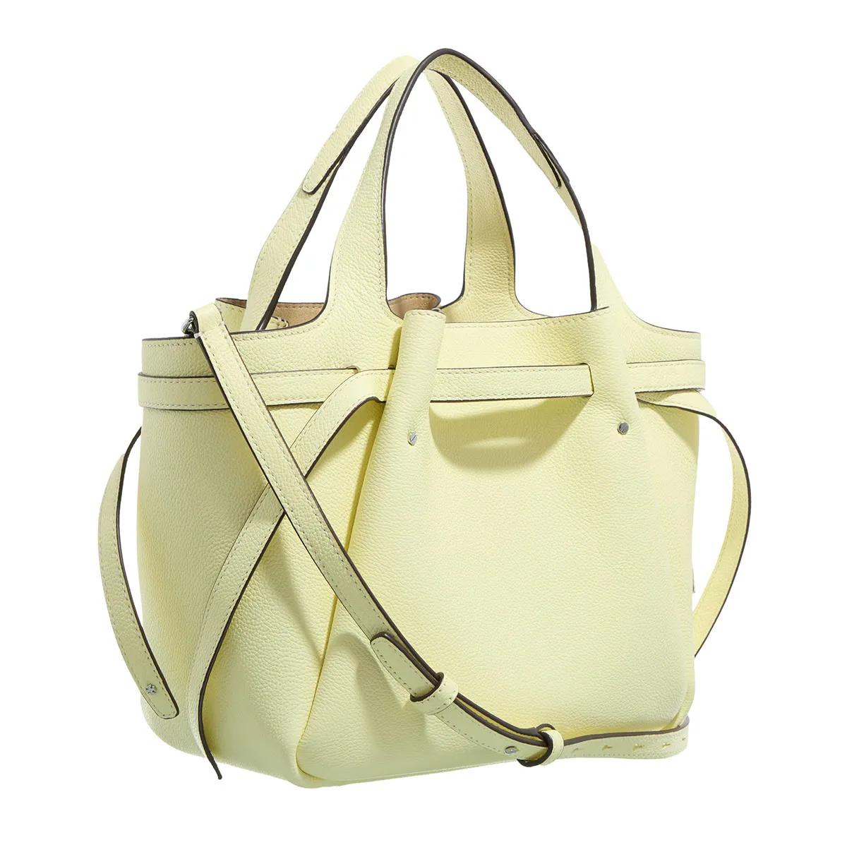 TORY BURCH Satchels Romy Pebbled Satchel in geel
