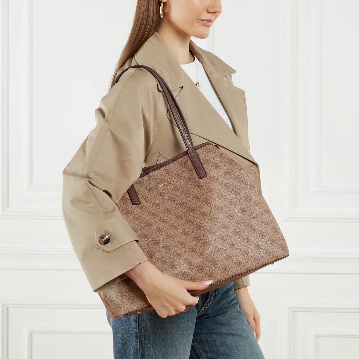 Guess Shoppers & Totes Vikky Ii Large 2 In 1 Tote in bruin