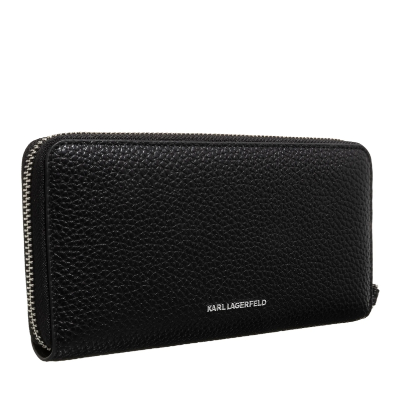 Karl Lagerfeld Ritsportemonnee Ikon Pebble Cont Wallet Black(Image 3)