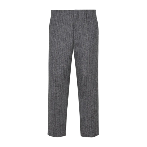 Dries Van Noten  Gray Wool Paolo Pants Grey