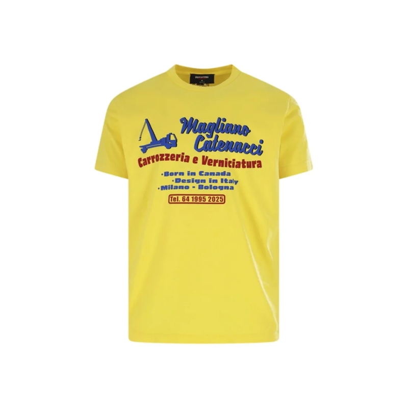 Dsquared2 T-shirt Catenacci T-Shirt – Yellow Yellow