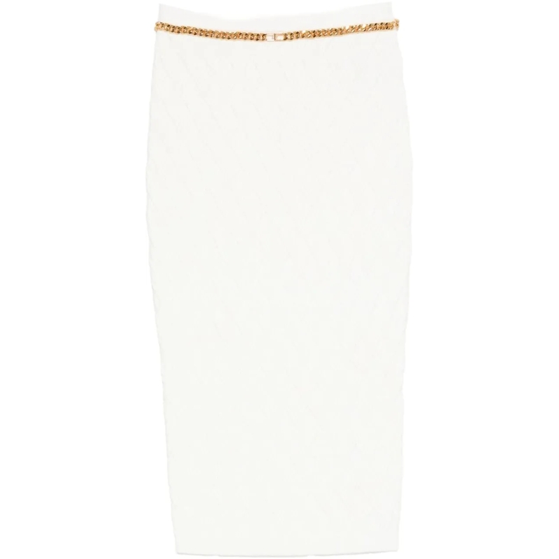 Elisabetta Franchi Midirock Skirts Ivory weiß