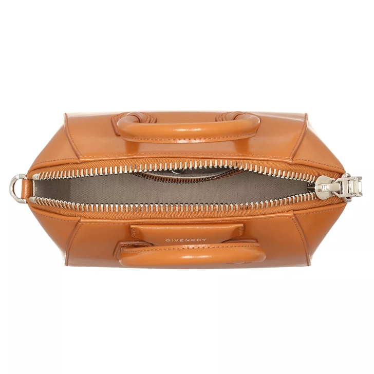 Givenchy Mini Antigona Box Bag Leather Camel Draagtas