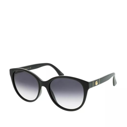 Gucci GG0631S-001 56 Sunglasses Black-Black-Grey Solglasögon