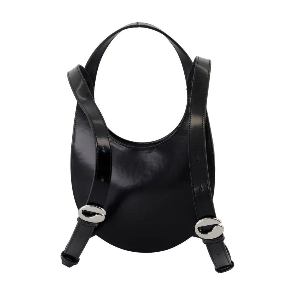Coperni Rugzakken Swipe Backpack Leather Black in zwart