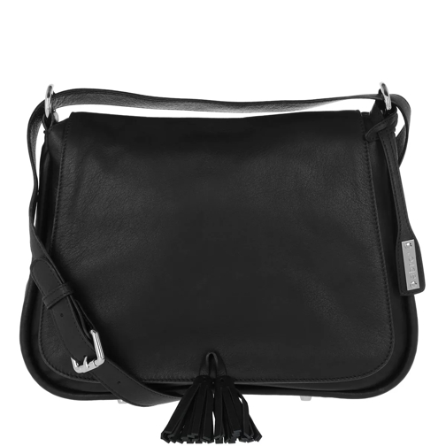 Abro Velvet Calf Leather Tassel Hobo Bag Black Hobo Bag