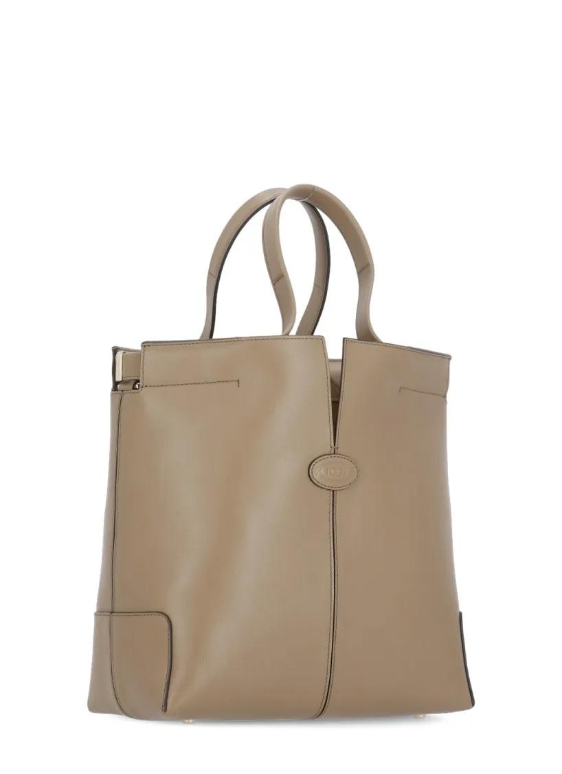 TOD'S Totes & shoppers Brown Leather Bag in bruin