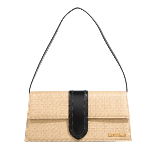 Jacquemus Schultertasche The Bambino Long Ivory Black