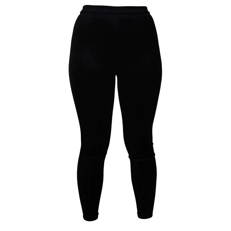 Saint Laurent  High-Waisted Skinny Leggings With Velvet Effect Black