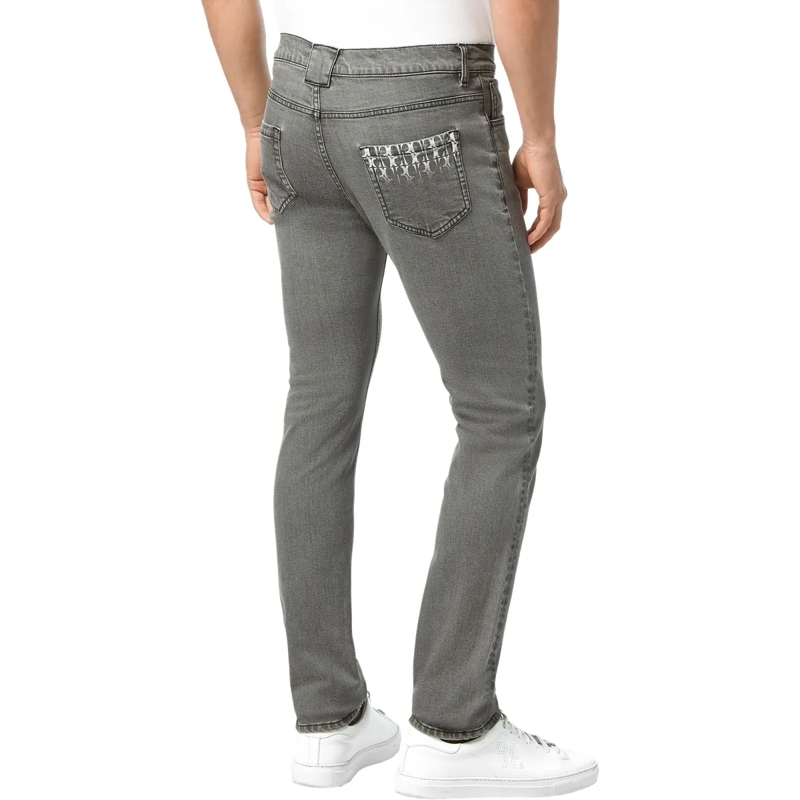 BILLIONAIRE Jeans mit geradem Bein Jeans Gerader Schnitt grau(Image 2)
