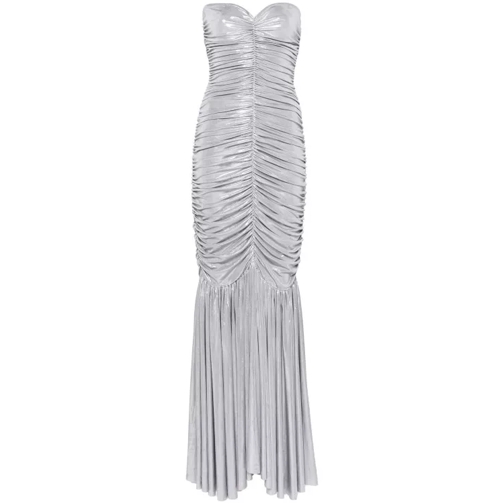Norma Kamali Long Dress Silver 