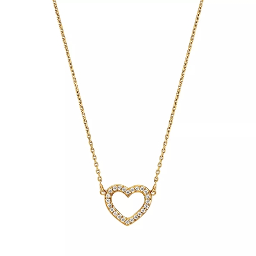 BELORO Necklace Heart Zirconia  Gold-Plated  Collier moyen