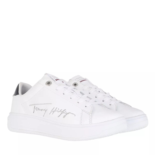 Tommy Hilfiger Signature Tommy Cupsole Sneaker Leather White scarpa da ginnastica bassa