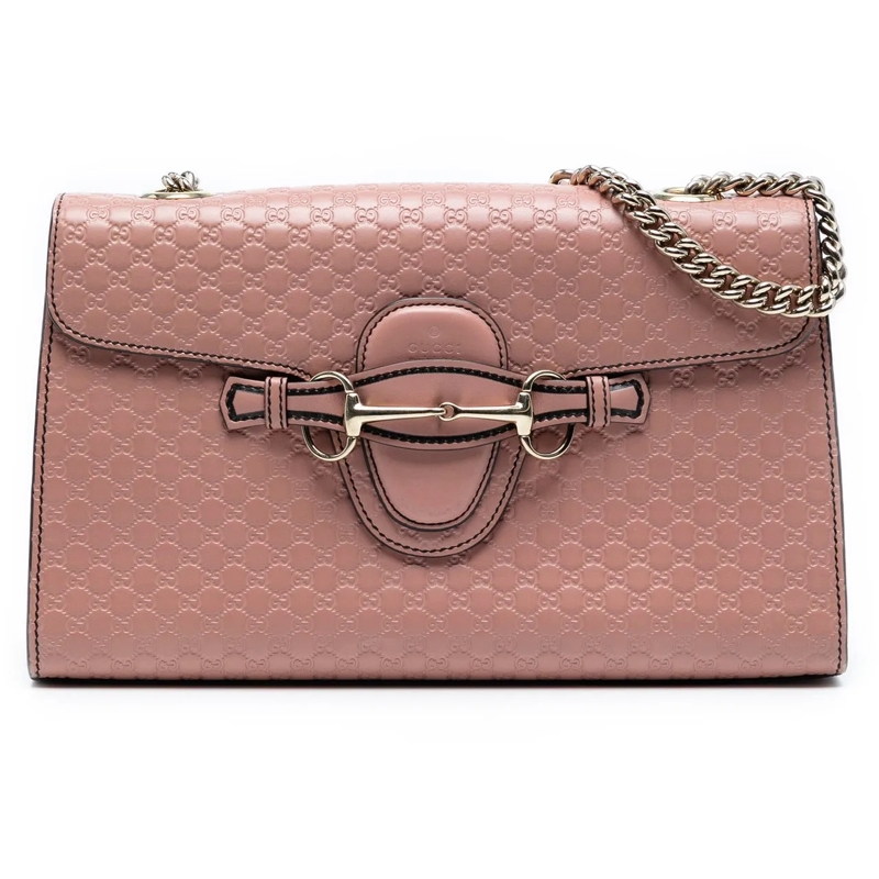 Gucci Sac à bandoulière Medium Microguccissima Emily Shoulder Bag rose