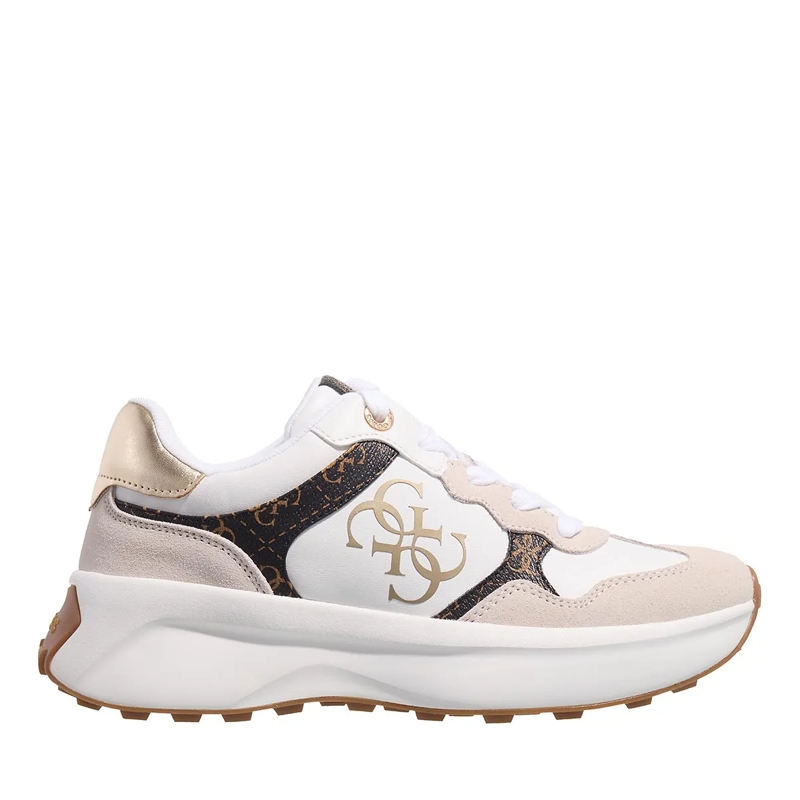 Guess Low-Top-Sneaker Luckei White Brown