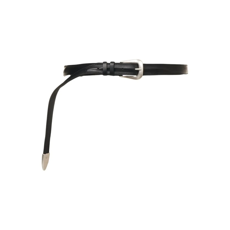 Orciani Gürtel Smooth Leather 'Bus' Belt Black