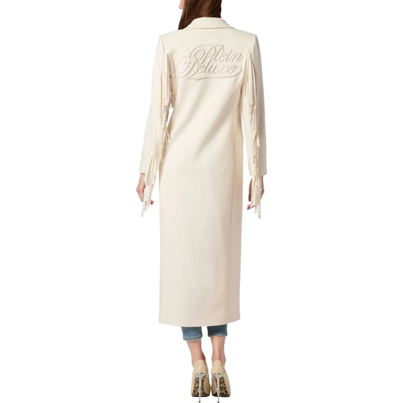 Philipp Plein Wollmantel Coat Long weiss(Image 2)