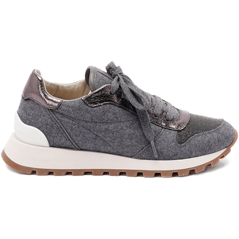 Brunello Cucinelli Low-Top-Sneaker Sneakers Grey grau