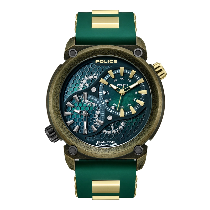 Police Automatikuhr Quarzuhr Boa grün