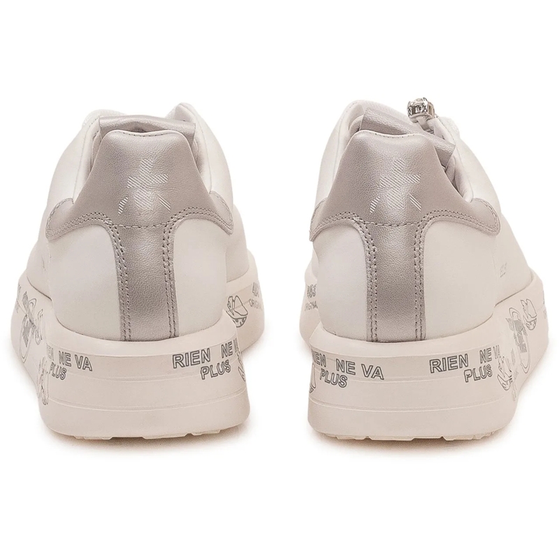 Premiata Sneaker basse Sneakers Belle con Lacci e Suola Platform weiß(Image 3)