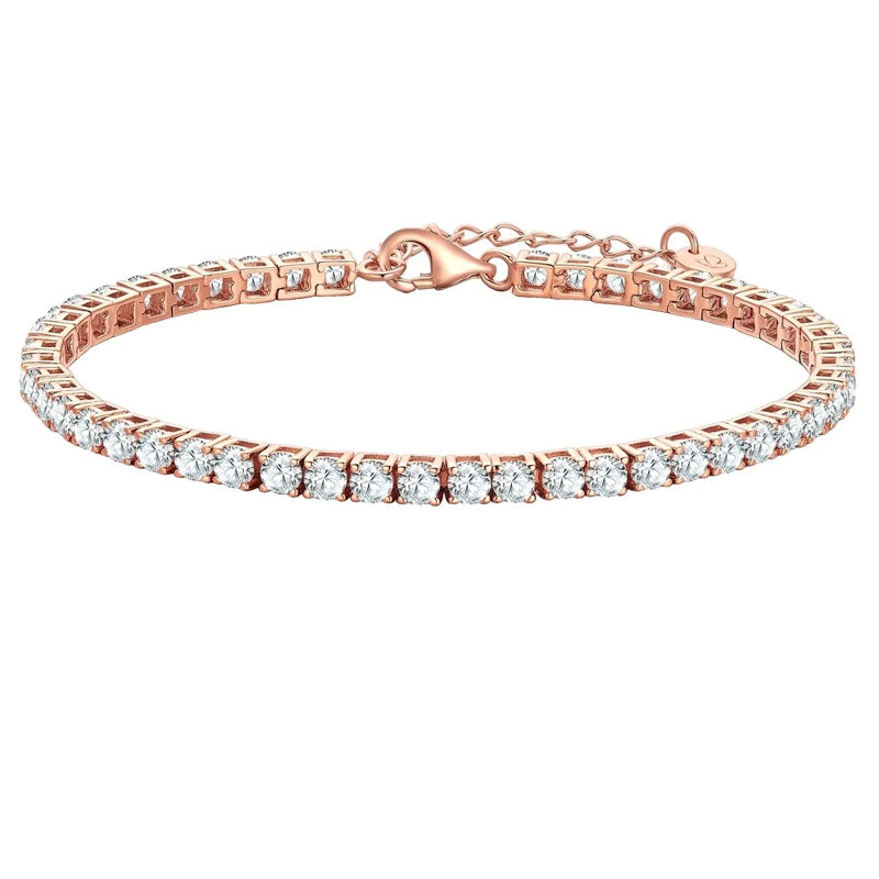 Glanzstücke München Armband Sterling Silber Armband Zirkonia rosegold