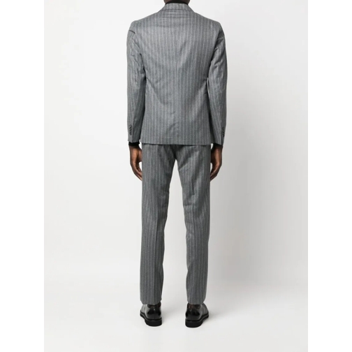 Tagliatore Anzugkombinationen Pinstripe Grey Suit Grey