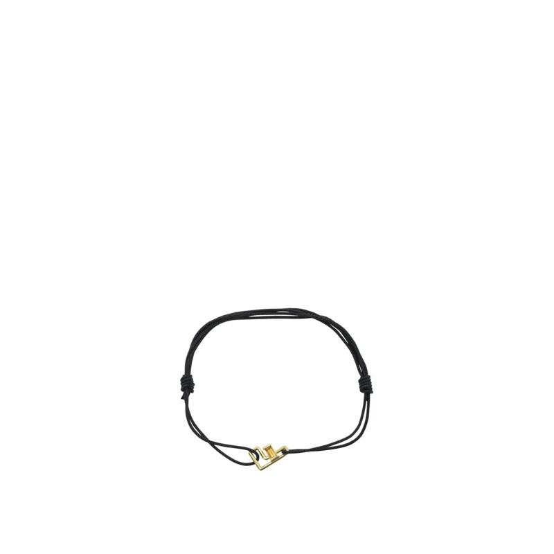 Aliita Bracelet Adjustable Black Cord Bracelet With Citrine Insert Not Applicable
