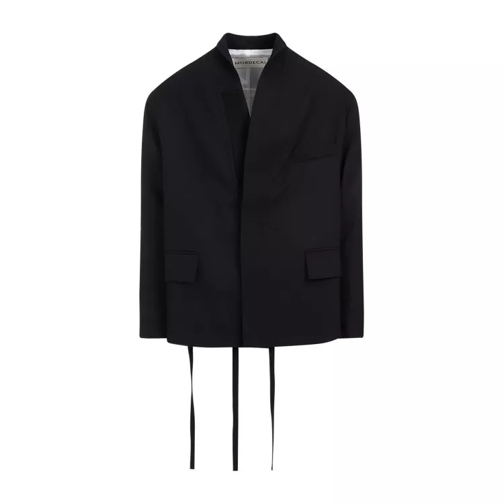 Mordecai Kimono Black Wool Suit Jacket Black 