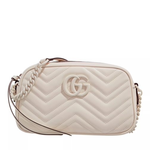 Gucci GG Marmont Matelassé Shoulder Bag Mystic White Camera Bag