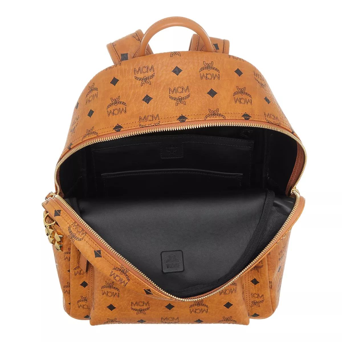 Mcm backpack outlet cognac medium