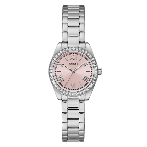 Guess Quarz-Uhr Quarz-Analoguhr Mini Luna silber
