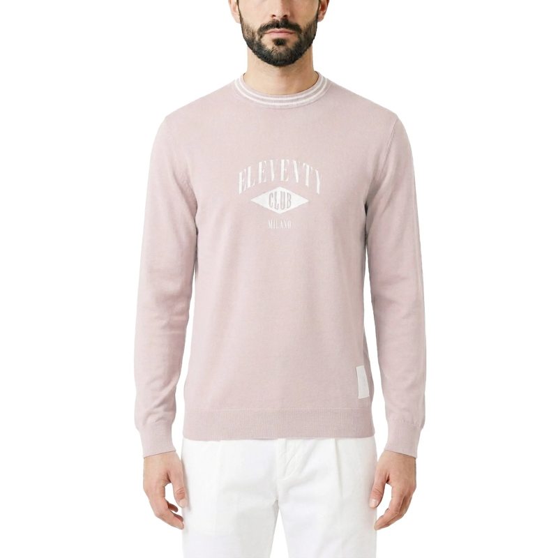 Eleventy  Sweatshirt mit Logo pink(Image 2)