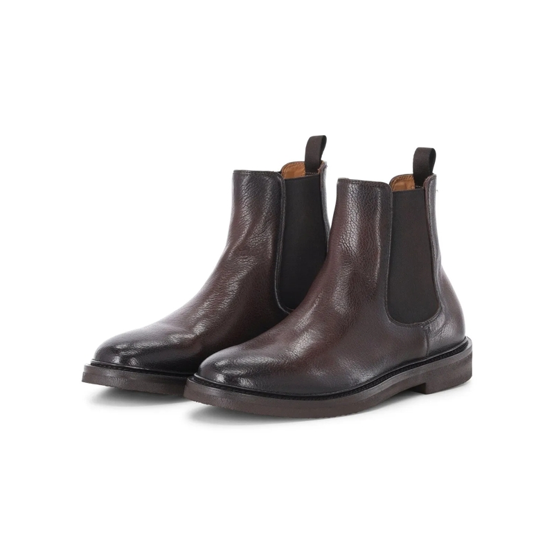 Officine Creative Laarzen Chelsea-Boots Hopkins Flexi Dunkelbraun