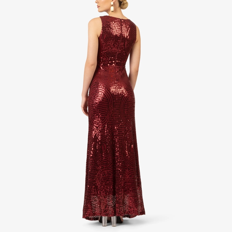 Kraimod Kleid Paillettenkleid bordeaux(Image 4)
