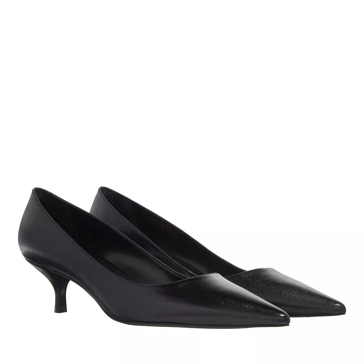 Black kitten heel store pumps